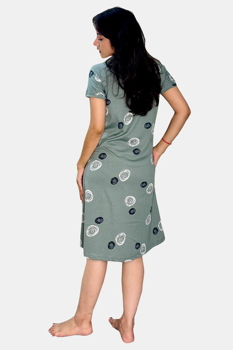 Sweetmoon Long T Shirt Nightdress - Green — image 2